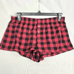 Victoria’s Secret PINK “No Peeking” Plaid Sleep Shorts M